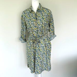 APC flower print shirt dress